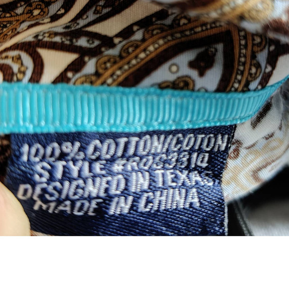 Rough Stock Panhandle Slim Long Sleeve Paisley Pearl Snap Shirt Western Men's XL - Picture 4 of 11